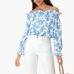 Tuckernuck off the shoulder blouse